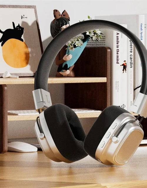 Load image into Gallery viewer, Retro On-Ear Wireless Headset Bluetooth Talking Headset Surround Sound Headset Bluetooth 5.3 DR02
