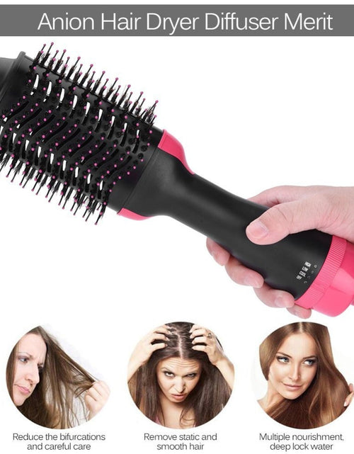 Load image into Gallery viewer, Multifunctional 2 in 1 Hair Dryer Volumizer Rotating Hot Hair Brush
