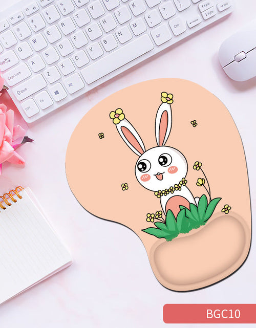 Load image into Gallery viewer, Silicone wrist mouse pad female comfortable computer soft non-slip hand rest pad thick non-slip wrist rest cute game pad
