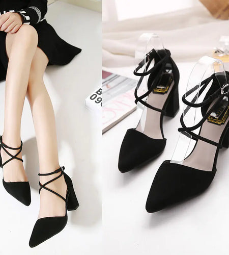 Suede High Heels, Sandals, and Chunky Heeled Shoes