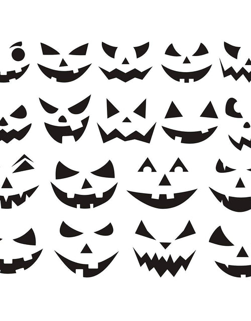 Load image into Gallery viewer, Calidum Halloween Pumpkin Decorating Stickers 18 Sheets Black Kids Craft
