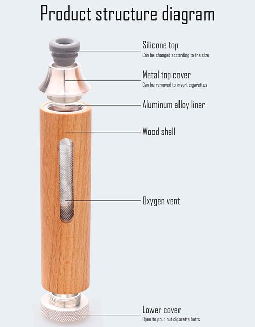 Load image into Gallery viewer, Portable Car Ashtray Handheld Smoker Mini Tool No Touch Travel
