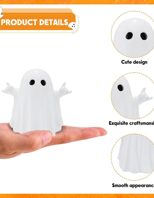 Load image into Gallery viewer, OYB Halloween Ghost Resin Figurine Spooky Decor Cute Finger Ghost A
