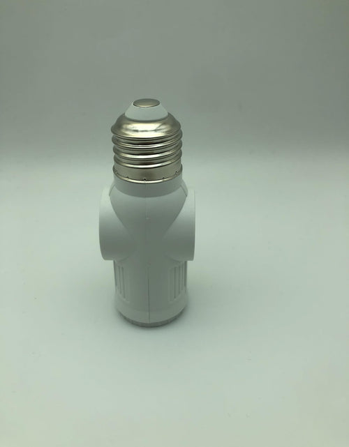 Load image into Gallery viewer, Figame E26/E27 3 Prong Light Bulb Socket Adapter Polarized White 2 Pack
