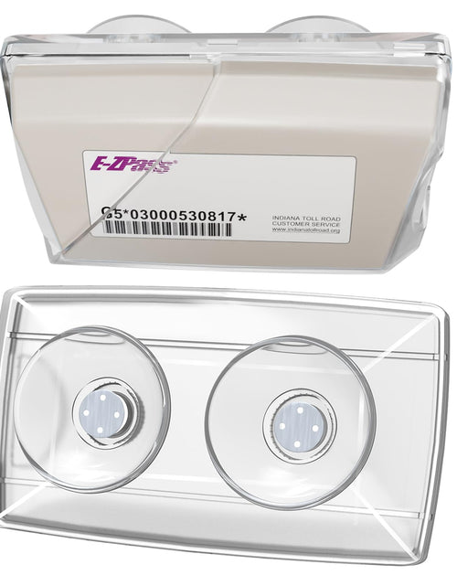 Load image into Gallery viewer, FLLIK EZ Pass Holder Windshield Clear Strong Suction Cups 1 Pack

