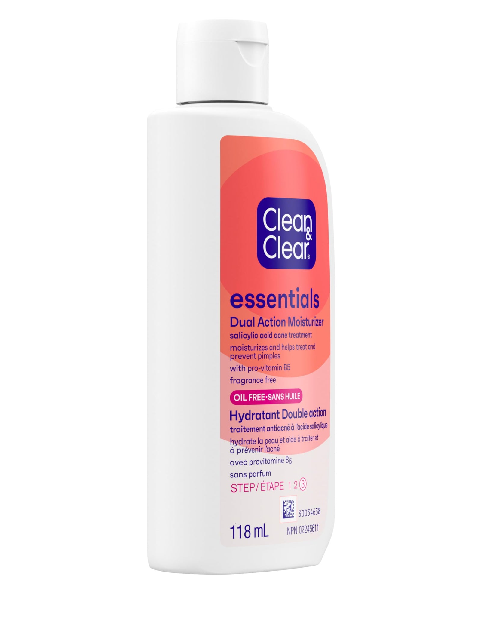 BestBy09/26 Clean & Clear Oil-Free Dual Action Moisturizer 4 fl oz 118ml