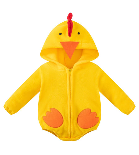 DANBAIEGG Infant Baby Chick Costume Bodysuit Halloween Yellow Size 0-6 Months