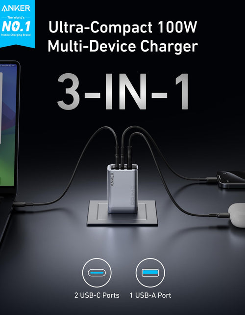 Load image into Gallery viewer, Anker Prime Charger (100W, 3 Ports, GaN)
