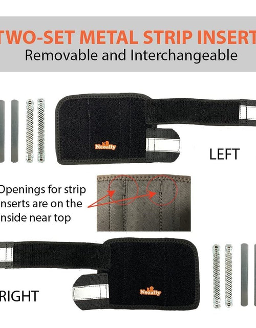 Load image into Gallery viewer, NeoAlly 3-in-1 Front Leg Dog Splint Brace: Rigid &amp; Spring Inserts, Safety Reflective Straps (Pair)
