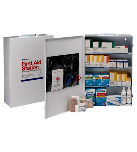 First Aid Metal Cabinet 4 Shelf 762 Pieces
