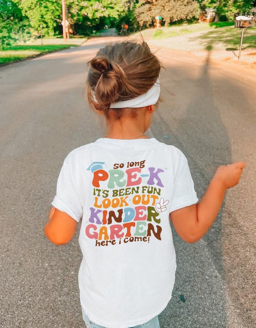 Load image into Gallery viewer, BANGELY Pre-K Graduation Shirt Toddler Kids Last Day School 2026 White Size 4-5T
