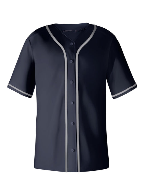 Load image into Gallery viewer, Aizqaoalk Baseball Jersey Men Short Sleeve Button Down Black Size 3X-Large

