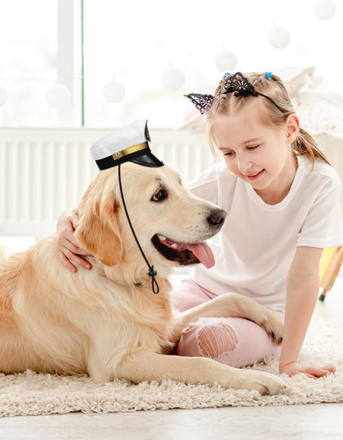 Load image into Gallery viewer, BESPORTBLE Small Dog Captain Sailor Hat Marine Admiral Costume Black
