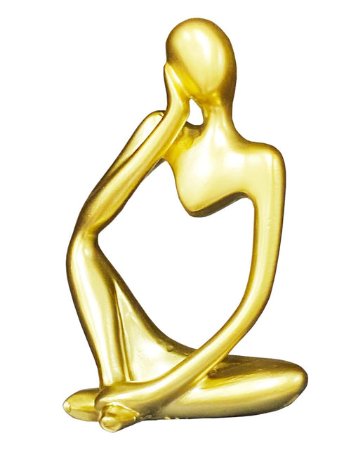 Load image into Gallery viewer, Lgmamob Thinker Gold Resin Decor Statue Small Sculpture Art Deco Figurine

