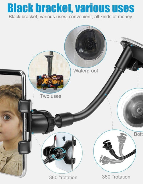 Load image into Gallery viewer, LoyaForba Universal Car Phone Mount 360° Dashboard Holder Black Rubber
