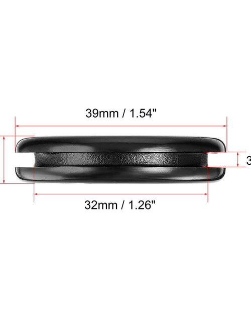 Load image into Gallery viewer, uxcell Rubber Grommet Round Double-Sided Mount Dia 32mm Wire Protection 20pcs
