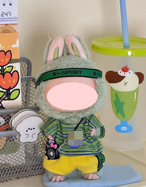 Load image into Gallery viewer, TissueDeep LBB-31 Hat &amp; Overalls Clothes Set for 17cm Doll Size 17cm
