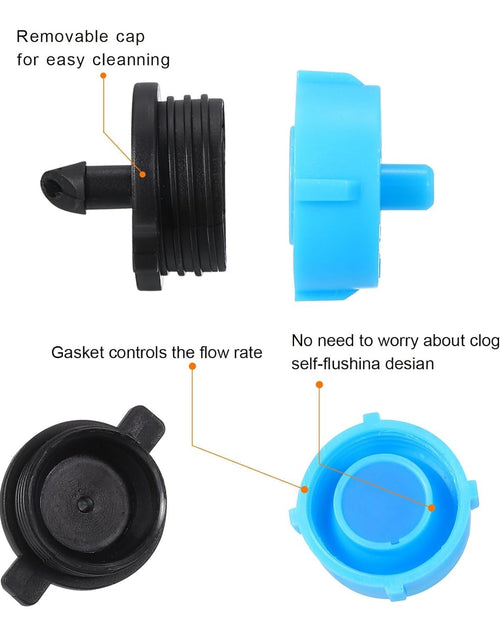 Load image into Gallery viewer, Nyassa 50Pcs Drip Irrigation Emitters 4/7 Inch 4 GPH Pressure Compensated
