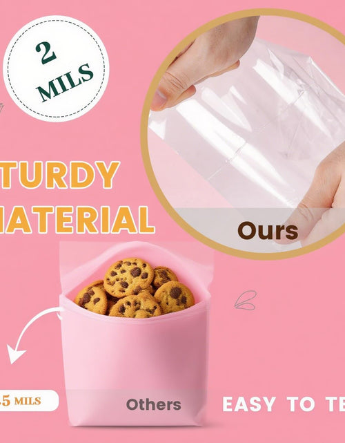 Load image into Gallery viewer, Kyswwellbag Cellophane Bags 3x5in 200 Pcs Transparent Self Adhesive Poly PP

