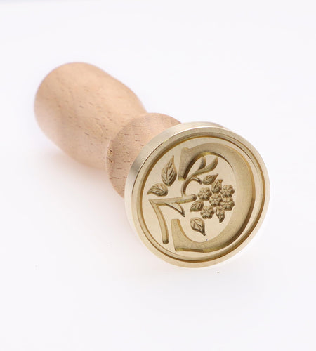 Alphabet Brass Wax Seal Stamps with Detachable Wood Handles for Invitations