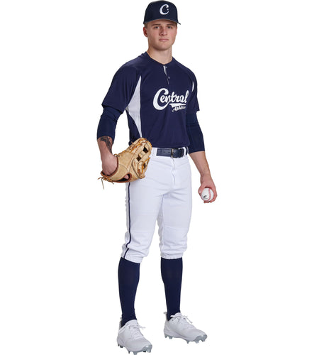 Champro Triple Crown 2.0 Baseball Knickers with Braid Grey Scarlet Size XL