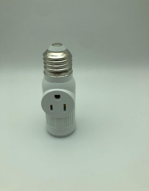 Load image into Gallery viewer, Figame E26/E27 3 Prong Light Bulb Socket Adapter Polarized White 2 Pack
