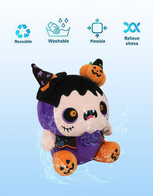 Load image into Gallery viewer, CAIYUEGG Halloween Monster Plush Purple Demon Witch Pumpkin 10 inch
