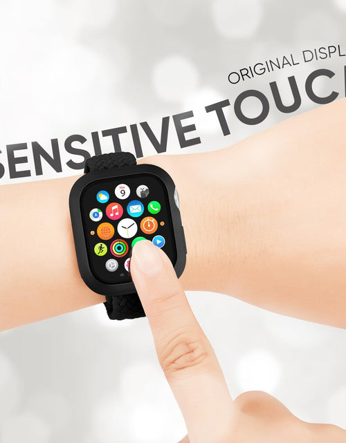 Load image into Gallery viewer, Butifacion Slim Braided Nylon Band Case for Apple Watch 40-46mm Black
