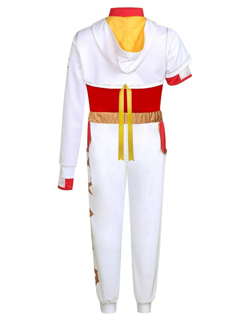Load image into Gallery viewer, FENFATUO Kids Zombie Girls Halloween Costume 3PCS Mesh Top Pants Coat Size 7-8
