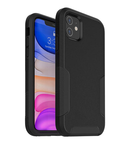 VOEAIN iPhone 11 Case 6.1" Hard PC+TPU Shockproof Black