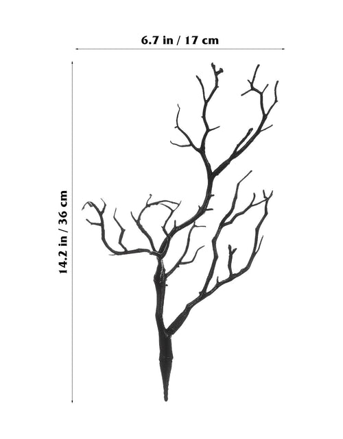 Load image into Gallery viewer, MAGICLULU Artificial Coral Branch for Headdress Black 36x17cm
