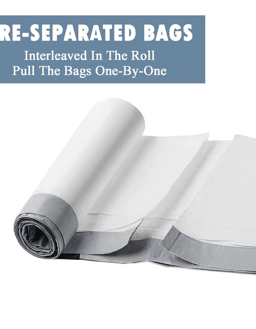 Load image into Gallery viewer, PACCOLYN Small Trash Bags 4 Gallon Drawstring 57 Count Unscented White
