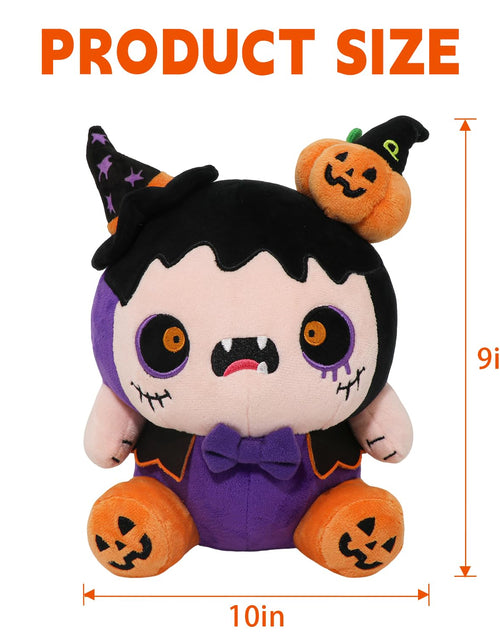 Load image into Gallery viewer, CAIYUEGG Halloween Monster Plush Purple Demon Witch Pumpkin 10 inch
