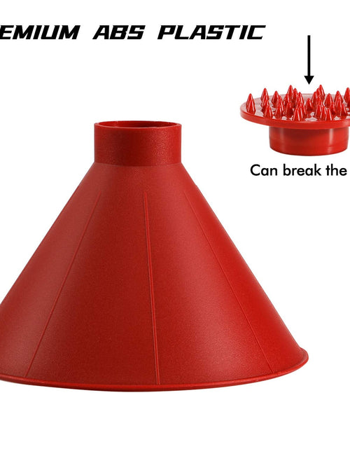 Load image into Gallery viewer, CLESDF Magical Car Ice Scraper Funnel 2 Pack Red Cone Windshield Snow Scraper

