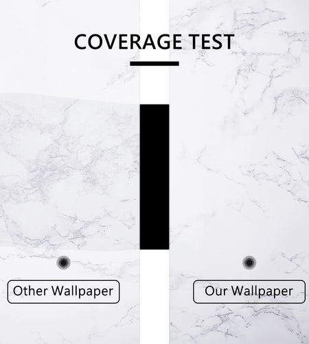 Boeoanay Marble Vinyl Wallpaper Grey White 15.8x118in Self Adhesive PVC