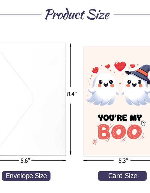 Load image into Gallery viewer, Treasure Cove Halloween Cartoon Greeting Card Multicolor 1 Pack
