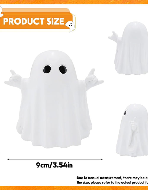 Load image into Gallery viewer, OYB Halloween Ghost Resin Figurine Spooky Decor Cute Finger Ghost A
