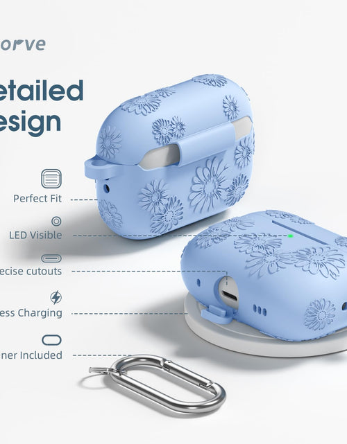 Load image into Gallery viewer, Adorve AirPods Pro Case Cover with Cleaner Kit Soft Silicone Sky Blue
