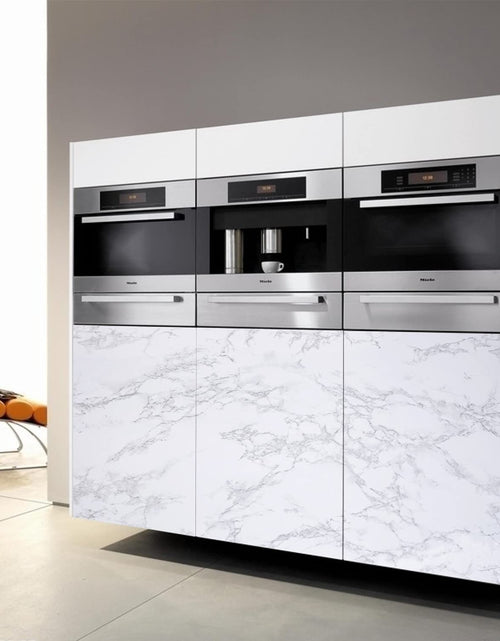 Load image into Gallery viewer, Boeoanay Marble Vinyl Wallpaper Grey White 15.8x118in Self Adhesive PVC
