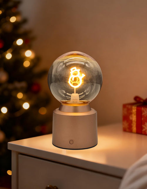 Load image into Gallery viewer, ytydo Cordless LED Table Lamp Snowman Rechargeable Small Christmas Decor
