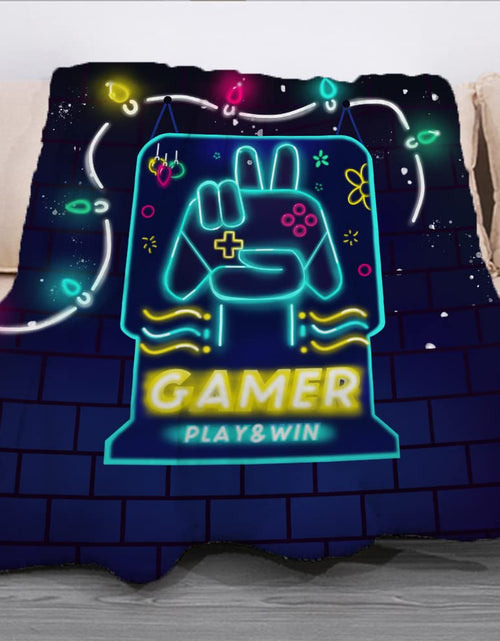 Load image into Gallery viewer, Textattr20 Flannel Gaming Throw Blanket Soft Fleece 50x60 Inches Mt-01
