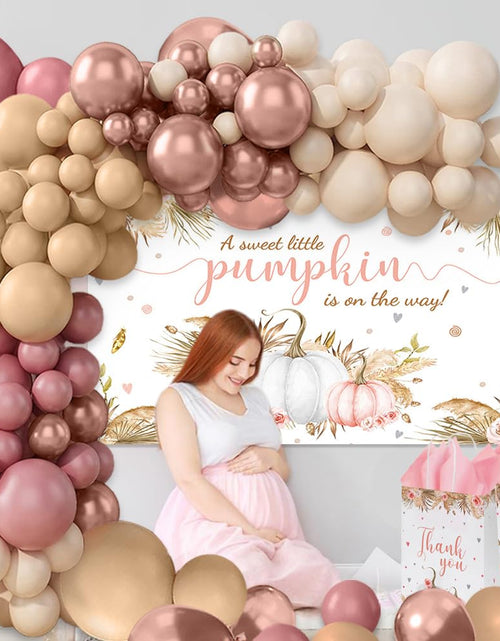 Load image into Gallery viewer, MEHOFOND Boho Pumpkin Gift Bags with Handle Fall Treat Bags Autumn 16pcs

