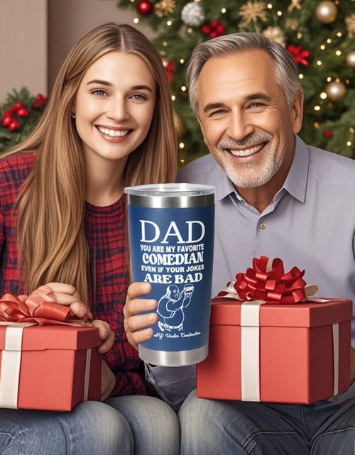 Load image into Gallery viewer, Carselage Stainless Steel Tumbler 20Oz Navy Blue Fathers Day Gift Dad
