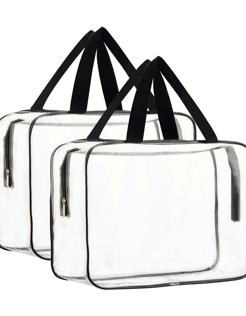 Load image into Gallery viewer, HAOGUAGUA 2-Piece Large Clear Waterproof Makeup Cosmetic Organizer Bag
