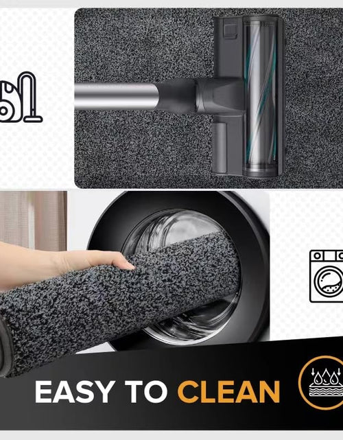 Load image into Gallery viewer, Mibao Front Door Mat Non-Slip Waterproof 35.5x59in Dark Grey TPR Backing
