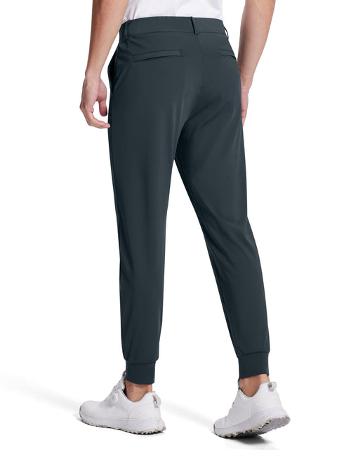 Load image into Gallery viewer, SERAMY Men's Golf Joggers Slim Fit Stretch Sweatpants Black Size L
