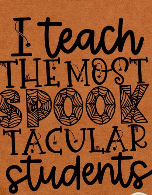 Load image into Gallery viewer, CQF Halloween Teacher Shirt Women Funny Fall Teacher Tee Size XL
