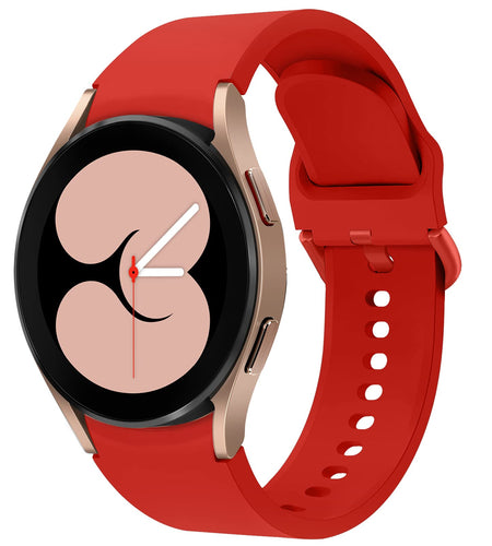 Apbands Silicone Sport Strap for Samsung Galaxy Watch 20mm Red Size 20mm