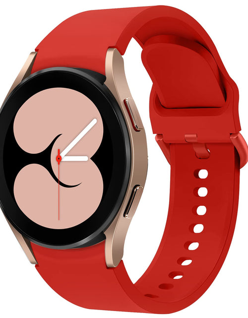 Load image into Gallery viewer, Apbands Silicone Sport Strap for Samsung Galaxy Watch 20mm Red Size 20mm
