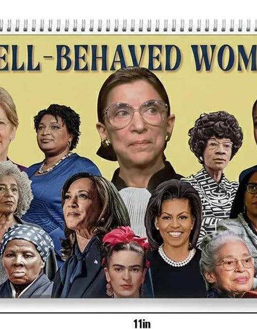Load image into Gallery viewer, LeeJ 2026 Well-Behaved Women Wall Calendar 11x8.5 Feminist Color
